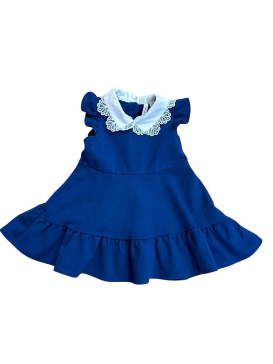 FLUTTER LACE COLLAR DRESS