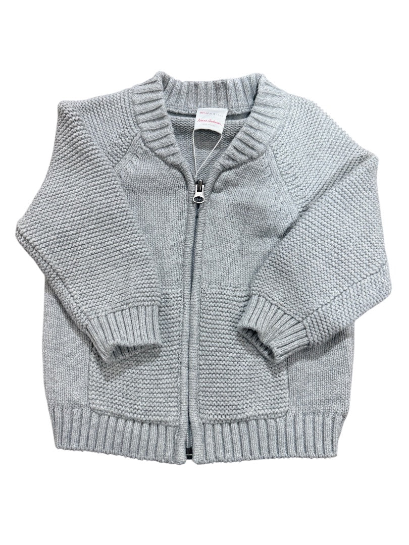L/S HEAVY KNIT ZIP SWEATER
