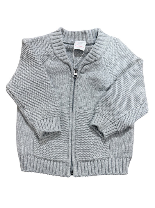 L/S HEAVY KNIT ZIP SWEATER