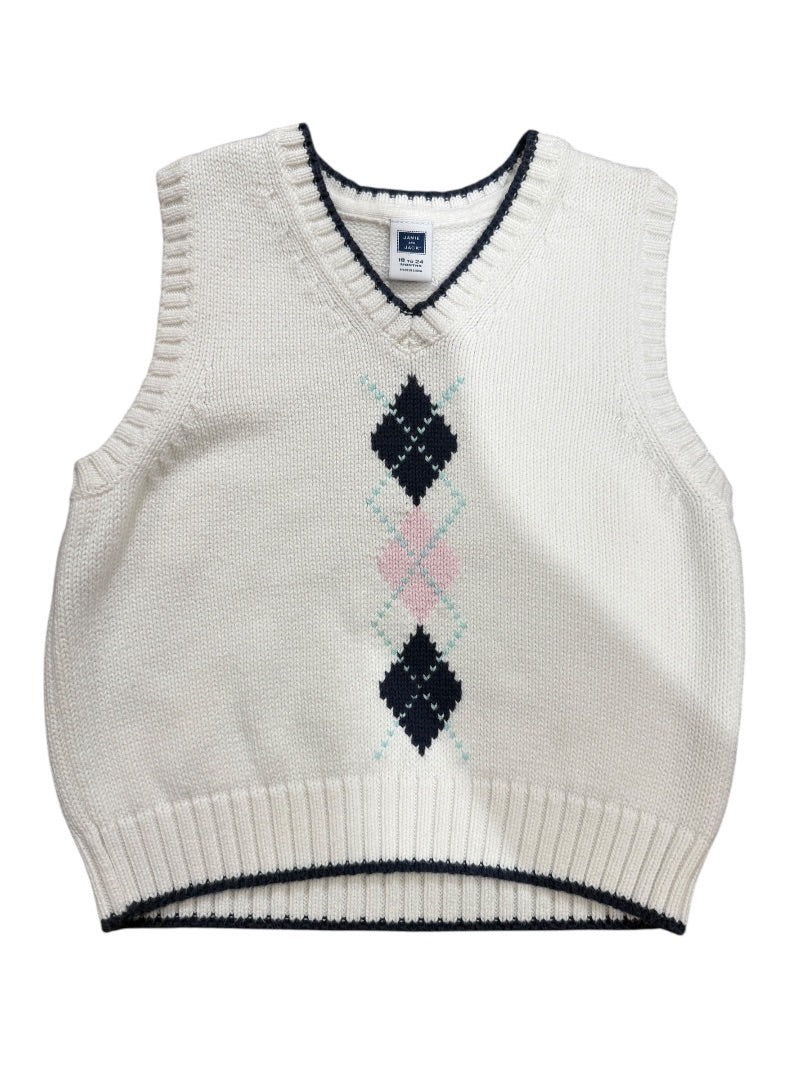 S/L ARGYLE SWEATER VEST