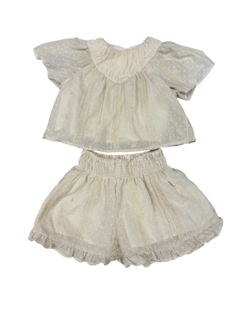 S/S LACE TOP & SHORTS