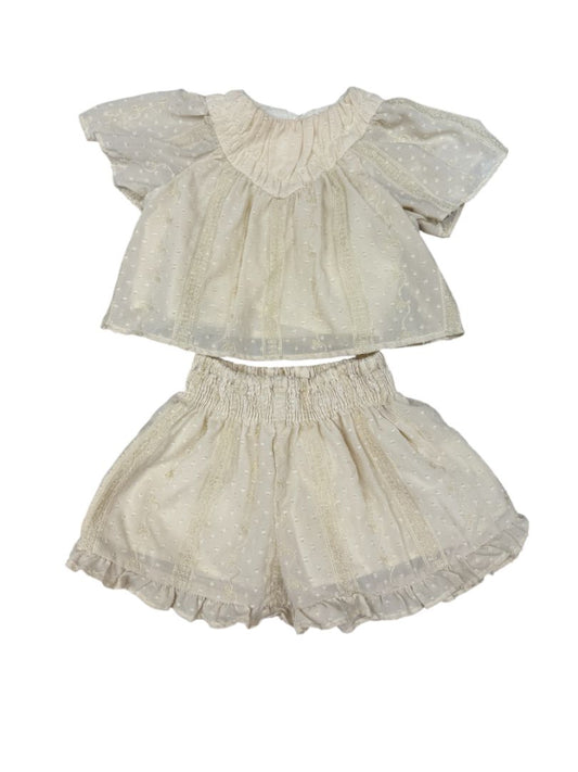 S/S LACE TOP & SHORTS