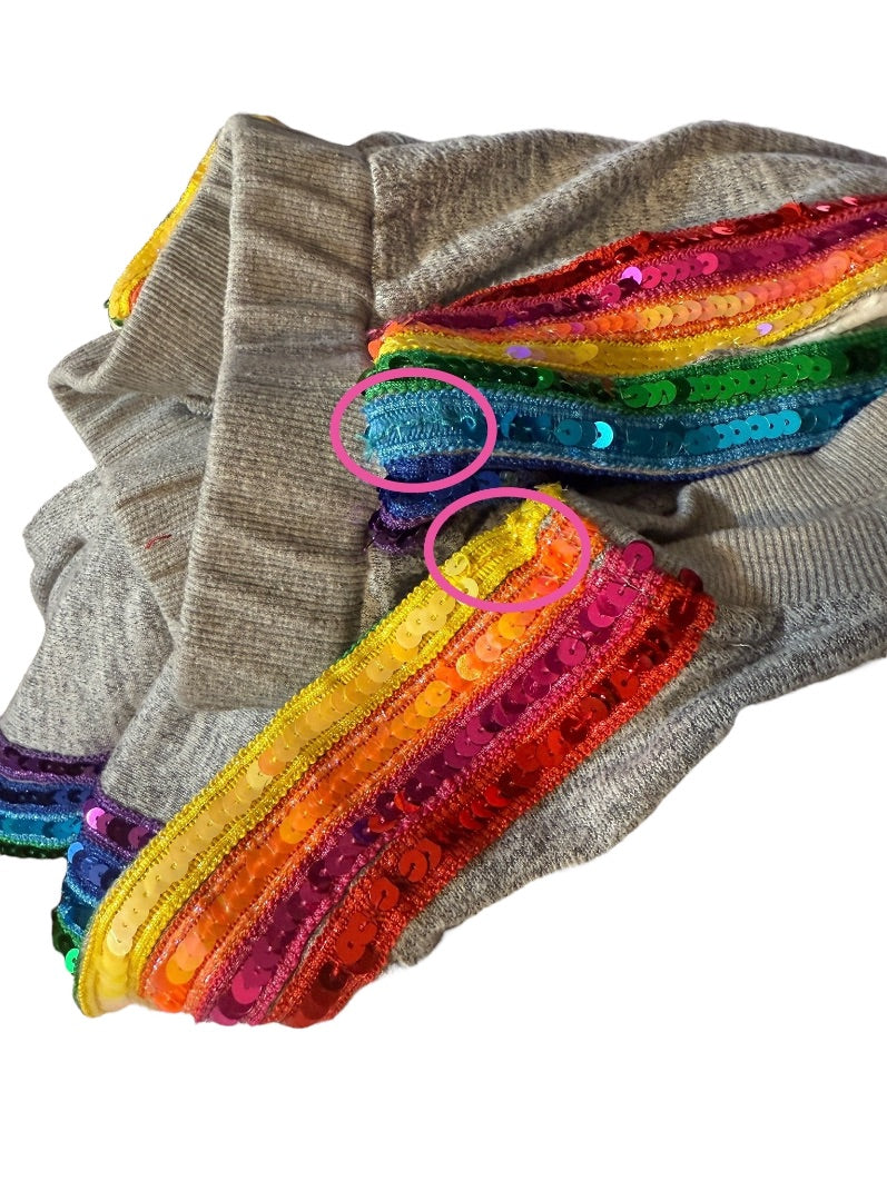 L/S RAINBOW SEQUIN TRACKSUIT