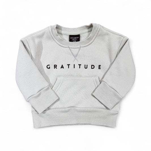 L/S "GRATITUDE" FLEECE PULLOVER