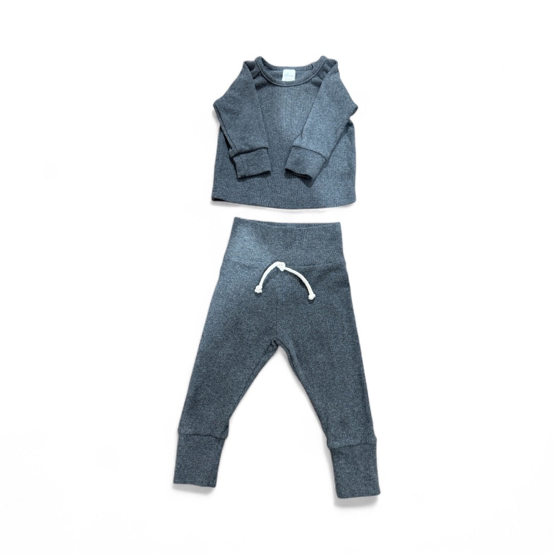 L/S RIBBED TEE & JOGGERS