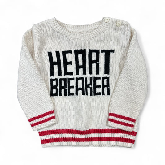 L/S HEART BREAKER KNIT SWEATER