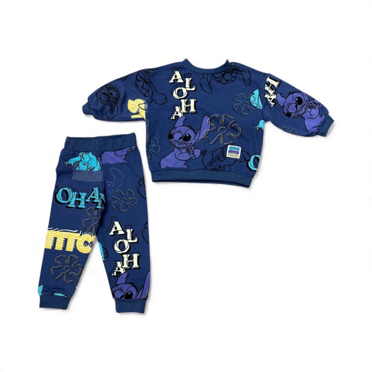 L/S STITCH FLEECE SWEATSHIRT & JOGGERS