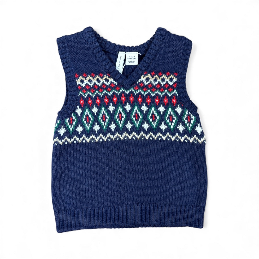 S/L FAIR ISLE SWEATER VEST