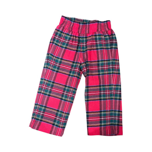 PLAID PULL-ON PANTS