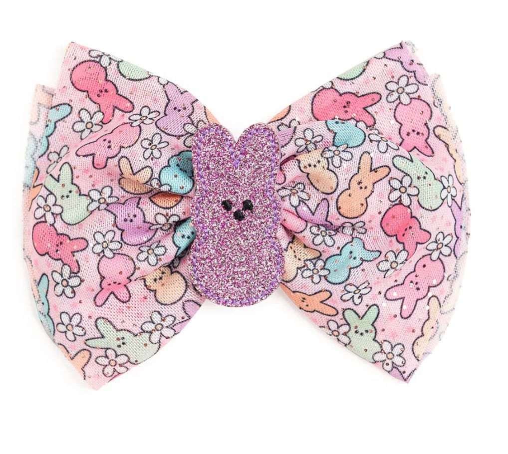 NEW PEEPS BUNNY TULLE BOW CLIP