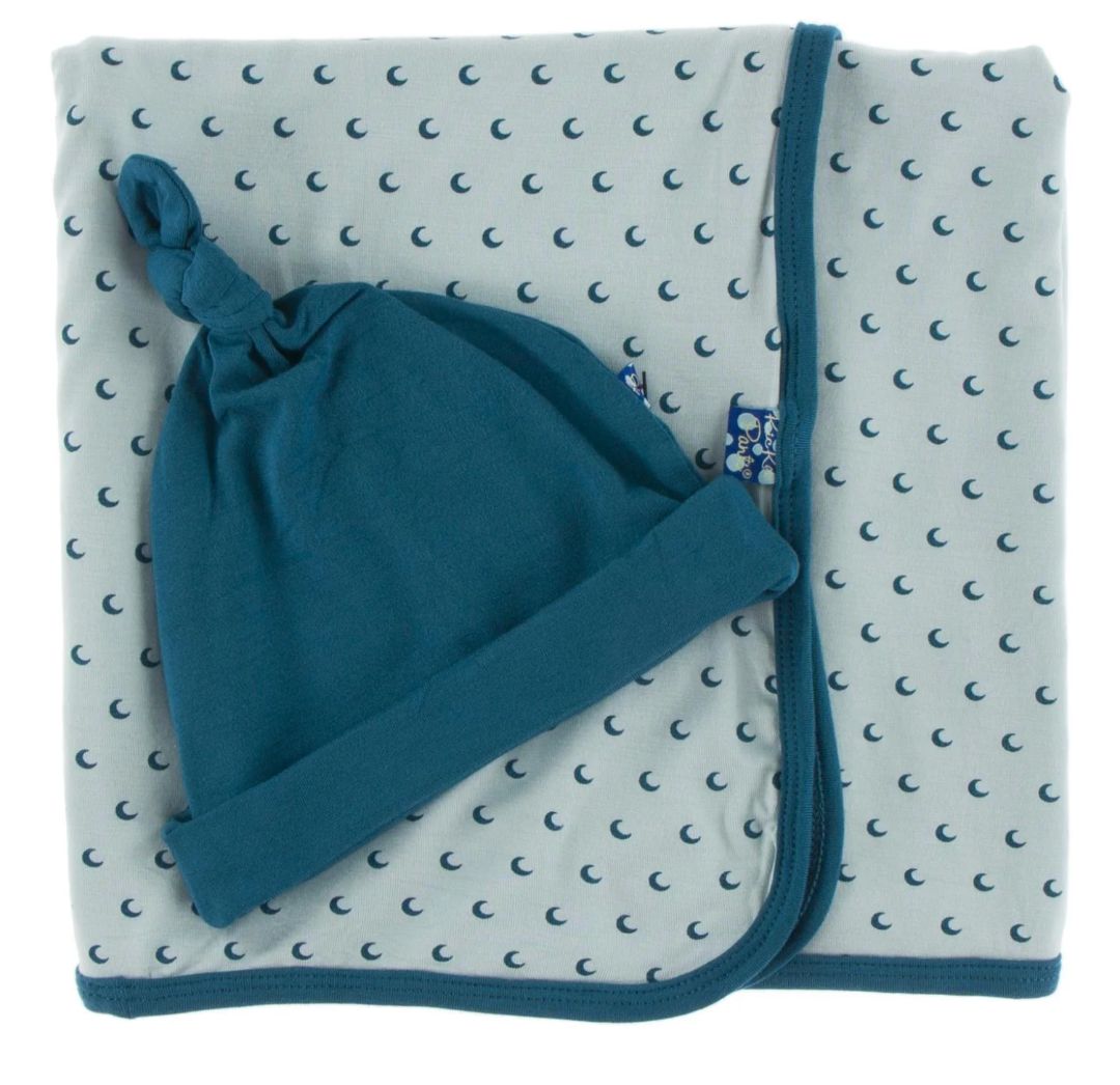 NEW TINY MOONS SWADDLE & KNOT HAT