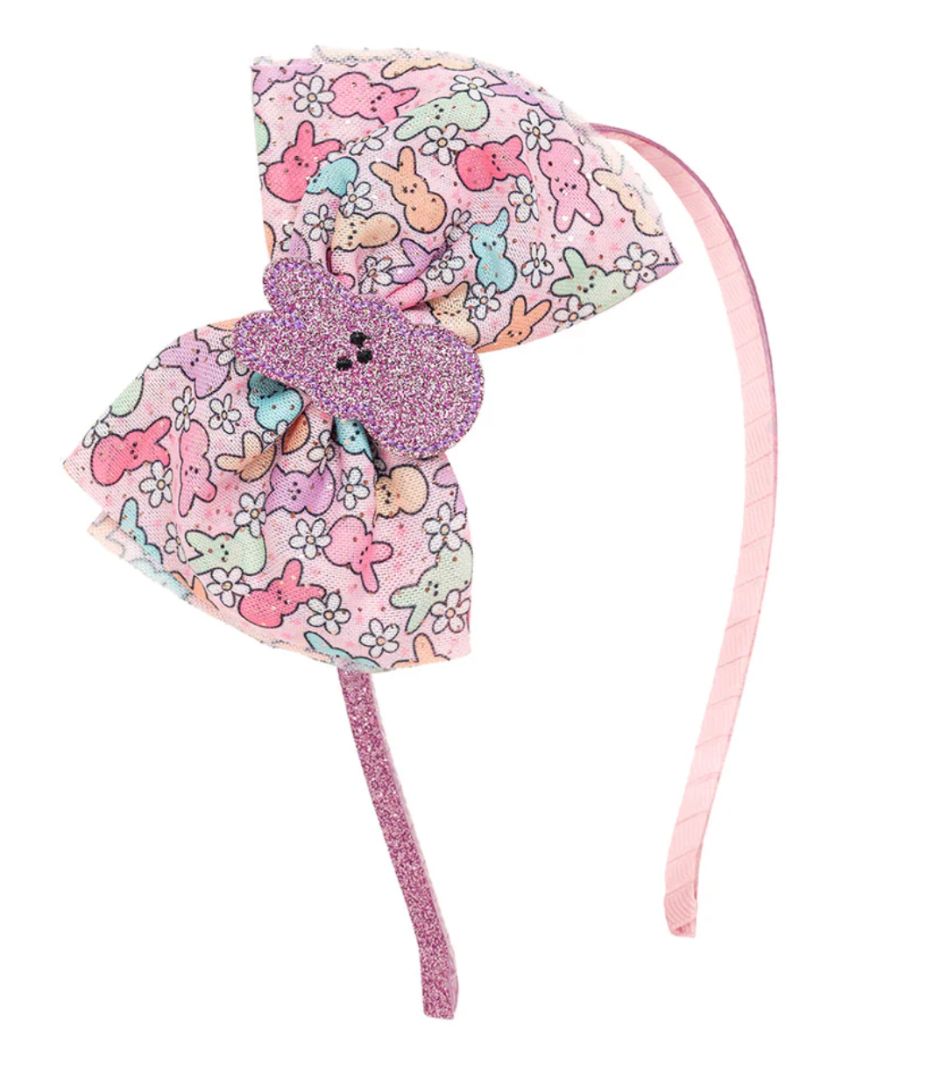 NEW EASTER PEEPS TULLE BOW HEADBAND