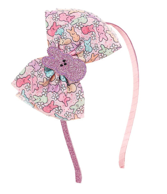 NEW EASTER PEEPS TULLE BOW HEADBAND