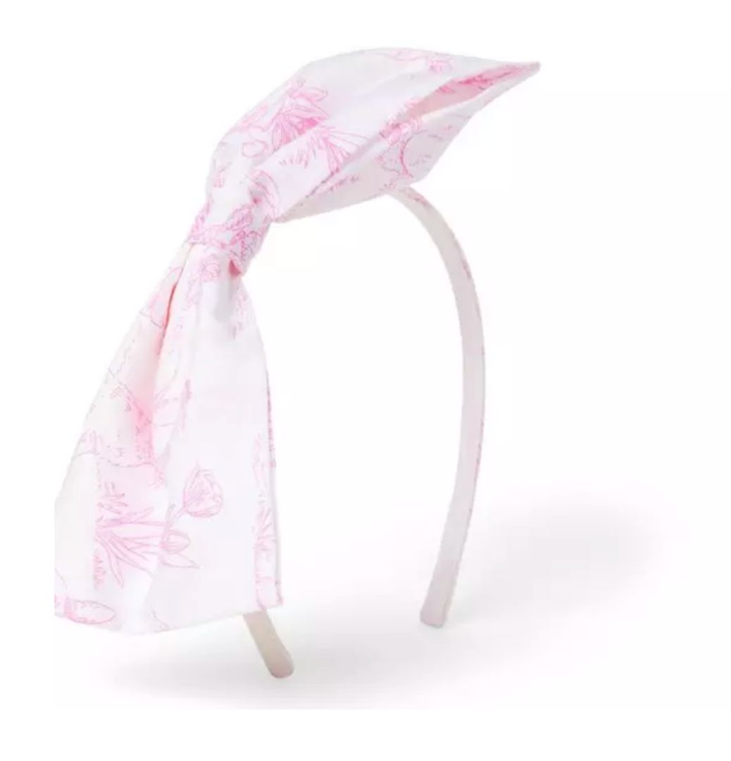 NEW BUNNY TOILE HEADBAND