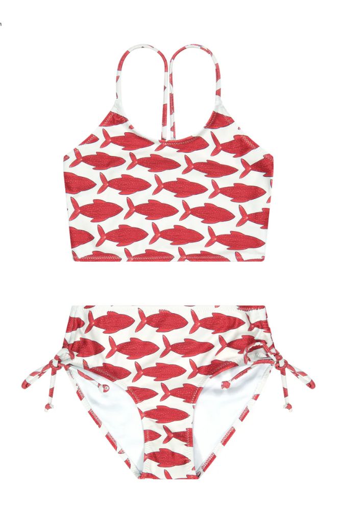 NEW FISH RUCHED 2-PC